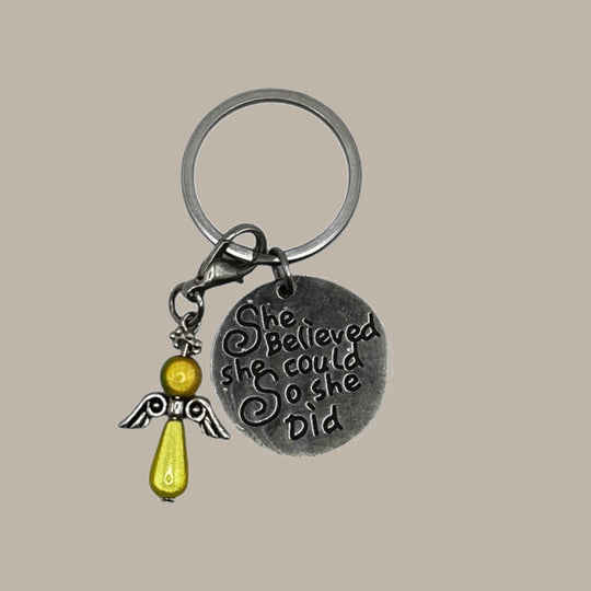 Geluksengeltje - Sleutelhanger - zelf de kleur uitkiezen!