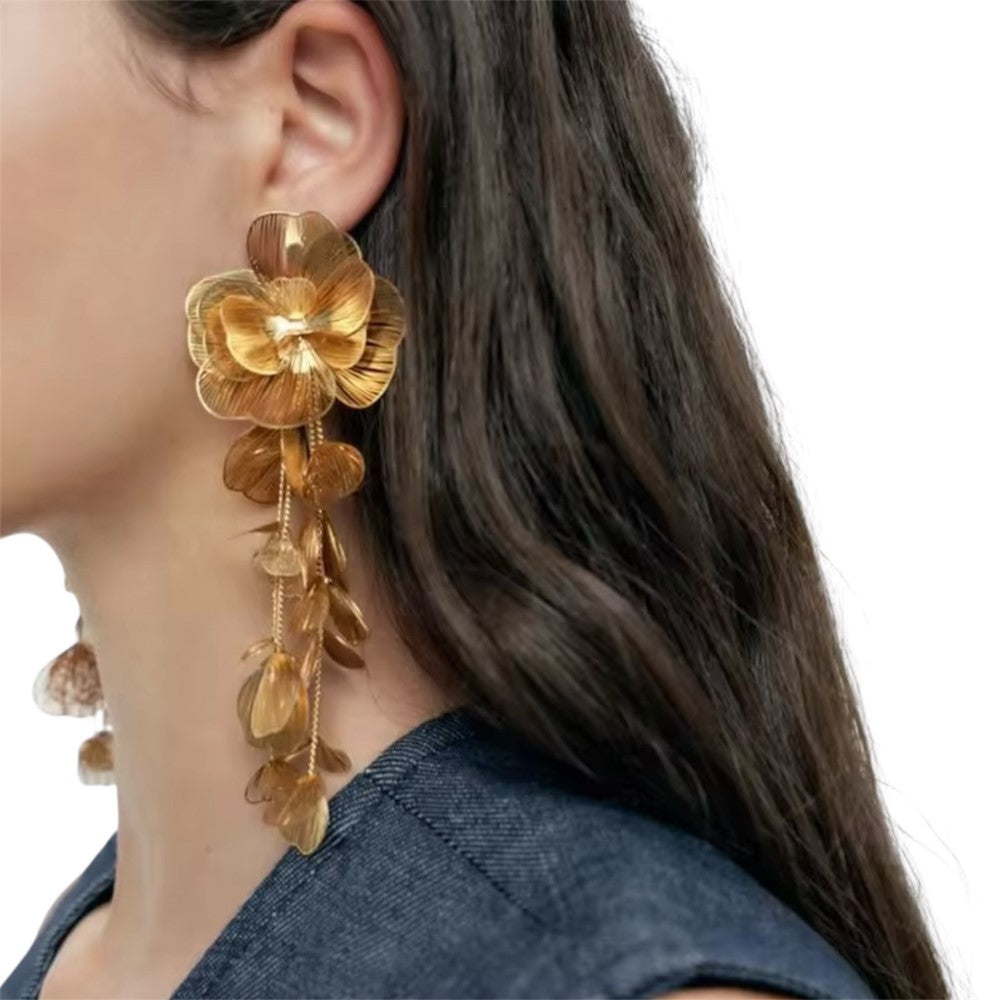 Golden Bloom - Oorbellen