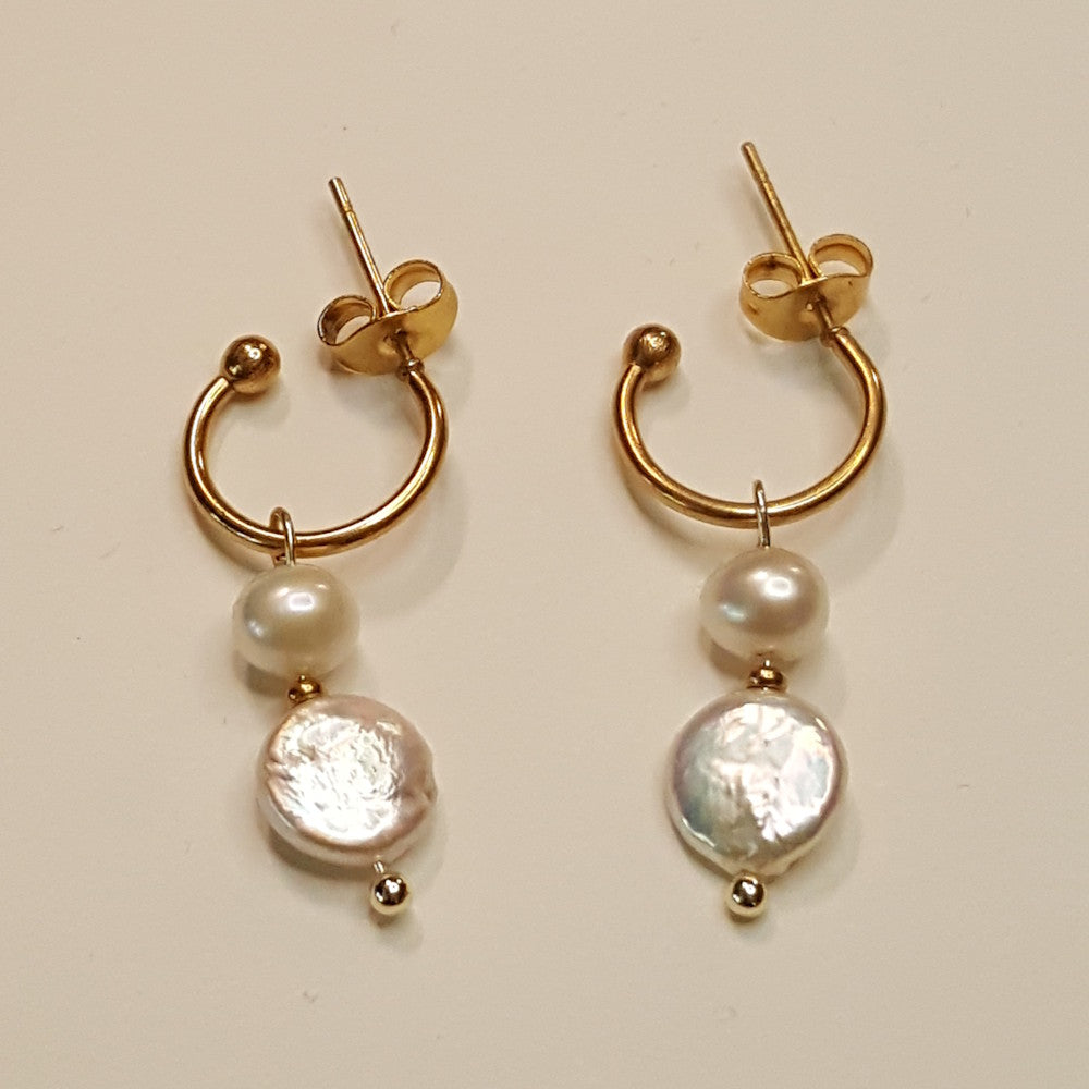 Venezia Set - Ketting - Oorbellen - Zoetwaterparel