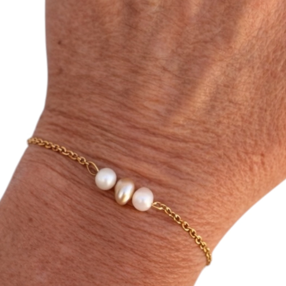Hilde - Armband - Zoetwaterparel