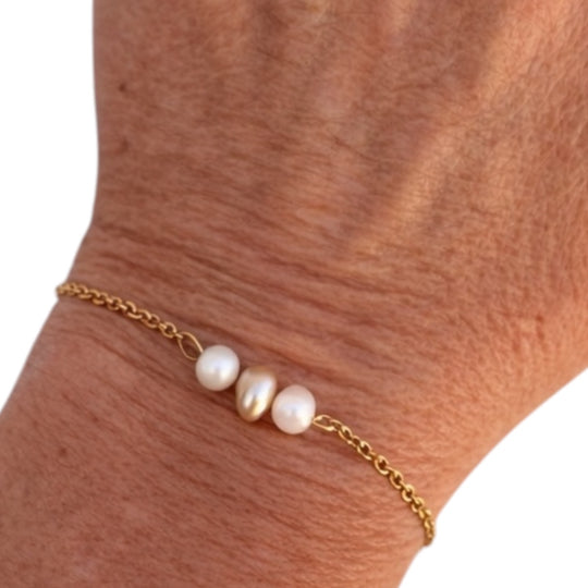 Hilde - Armband - Zoetwaterparel