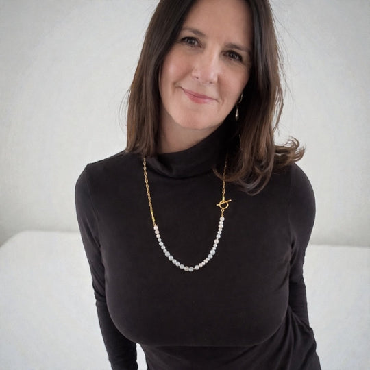 Ivory - Ketting - Zoetwaterparel