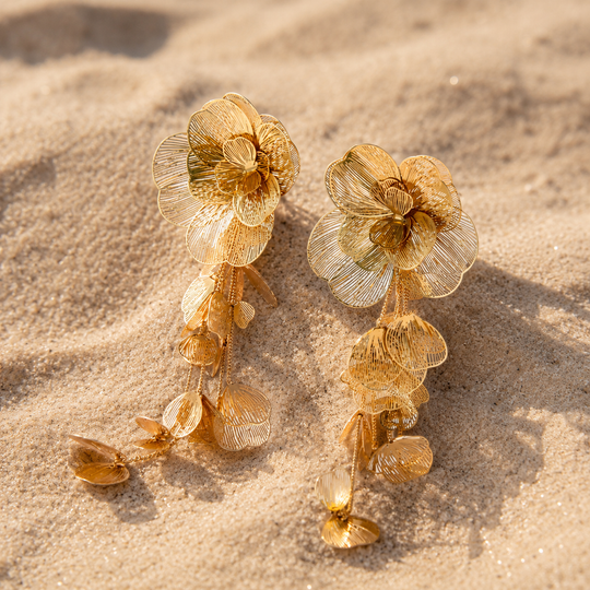 Golden Bloom - Earrings