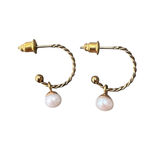 Inner Glow - Oorbel - Zoetwaterparel