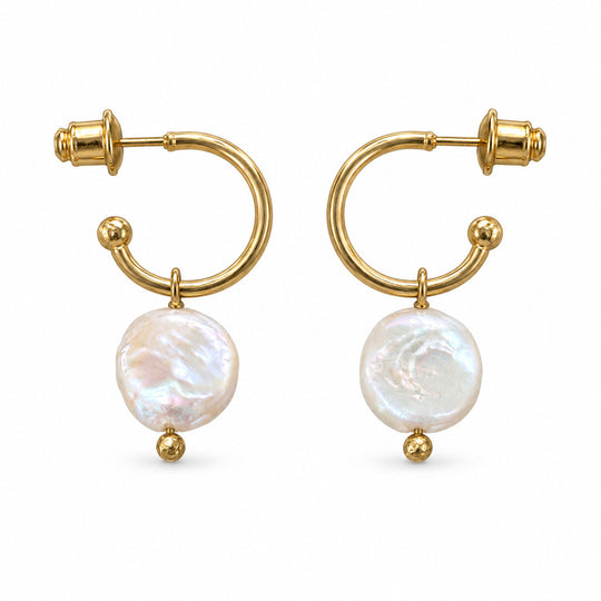 Siena - Oorbellen  - met een  Zoetwaterparel