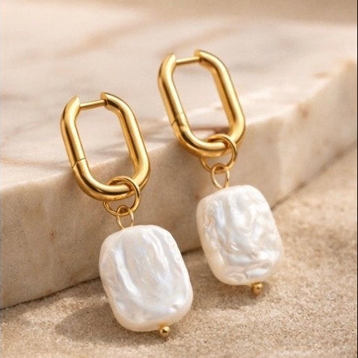 Link Pearl - Oorbel - Zoetwaterparel