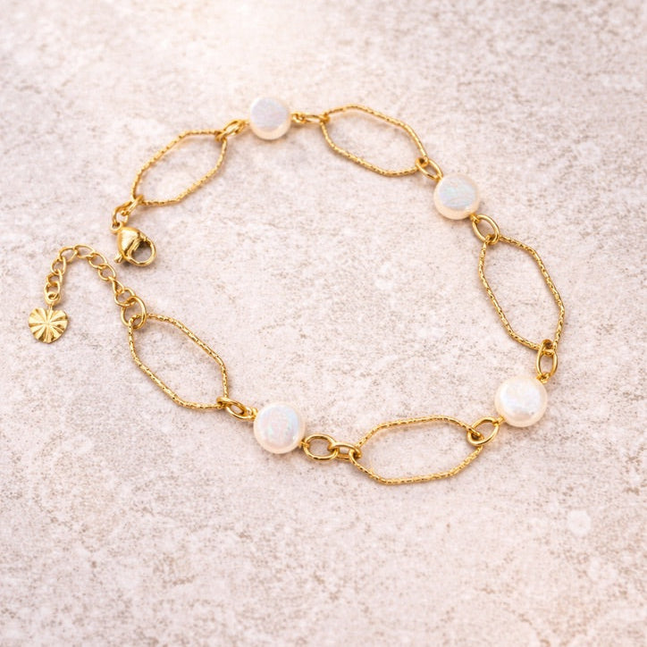 Anita  - Armband - Zoetwaterparel