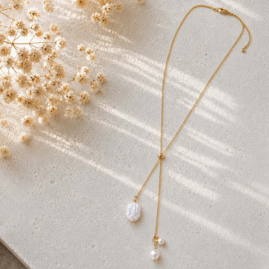 Wilma- Ketting - Zoetwaterparel